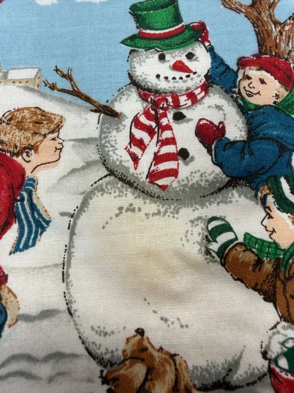 Vintage Christmas Kitchen Scents Hand Towel Snowman USA With Tags